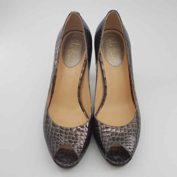 Cole Haan Nike Metallic Heels - Picture 3 of 7